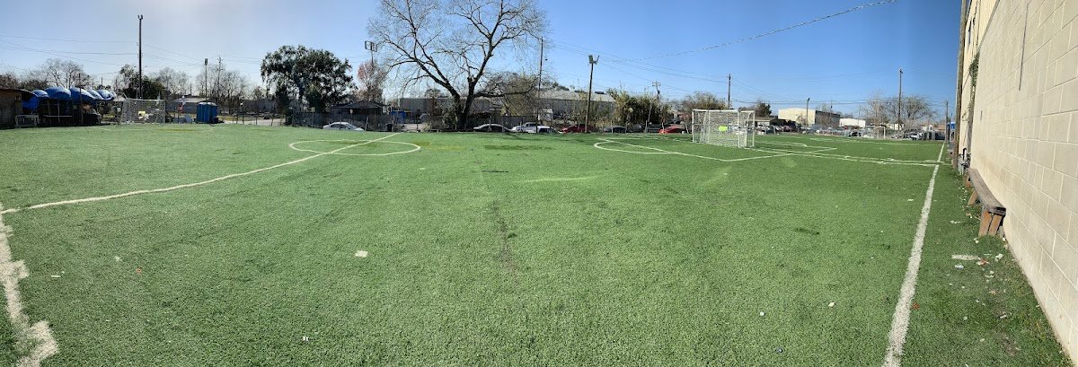 Outdoor soccer field